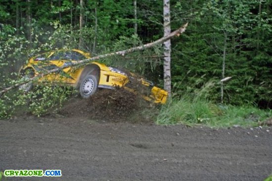Настоящий русский авто прыжок на Neste Rally Finland