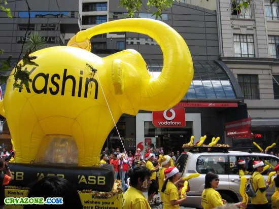 Парад с большим слоном Kashin