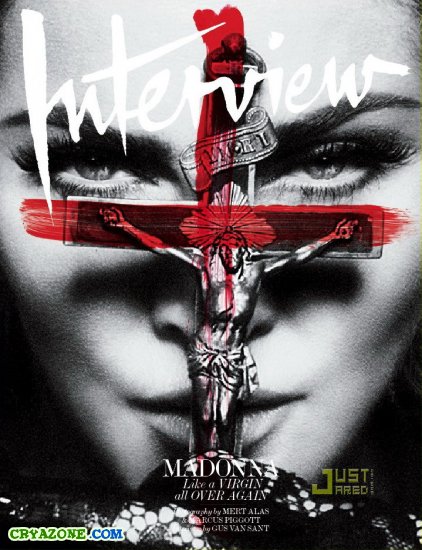 Чёрно-белые фото Мадонны для журнала Интервью