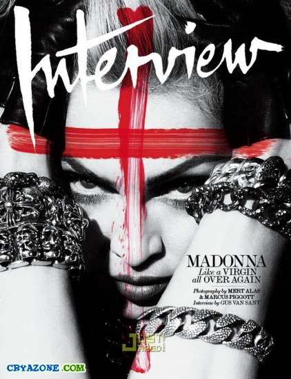 Чёрно-белые фото Мадонны для журнала Интервью