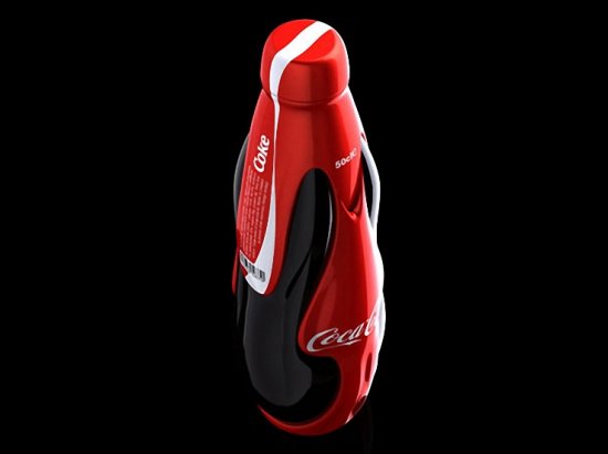 Любительский дизайн для бутылок Coca-Cola