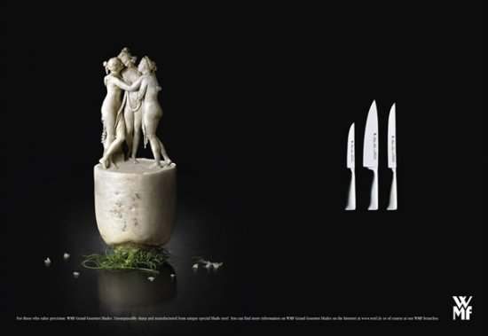 Реклама немецких ножей WMF Kitchen Knives