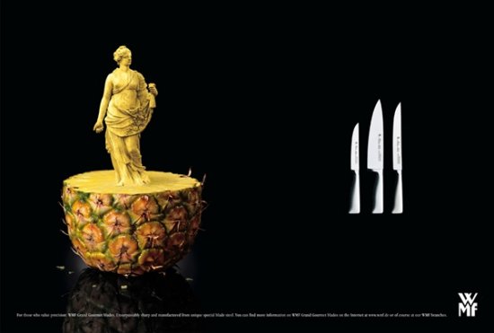 Реклама немецких ножей WMF Kitchen Knives