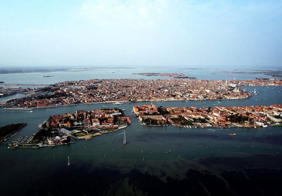 Вид на Венецию с воздуха