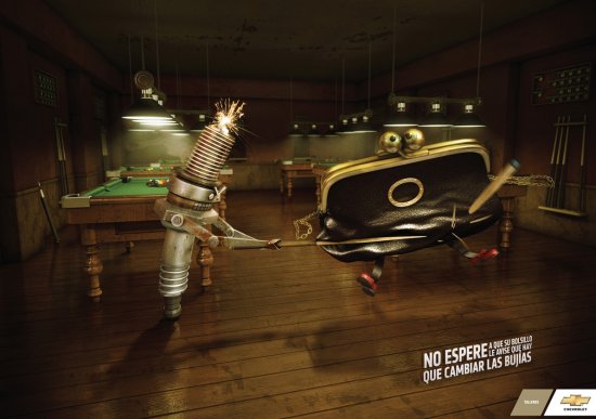 Реклама запасных частей к автомобилям Chevrolet