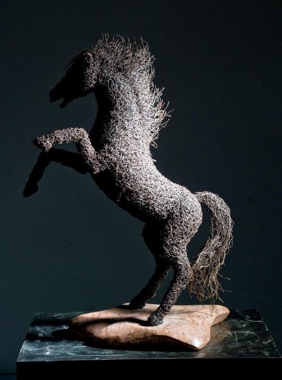 Скульптуры из железной проволоки от Маттиа Тротта