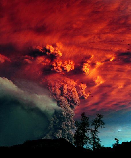 Новые фотографии извержения вулкана Пуйеуэ