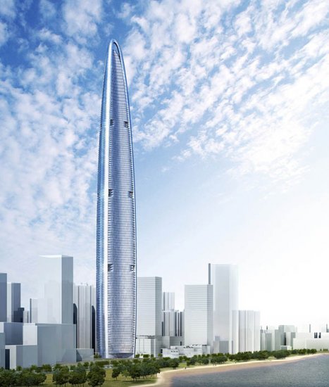 В Китае построят небоскреб высотой 606 метров