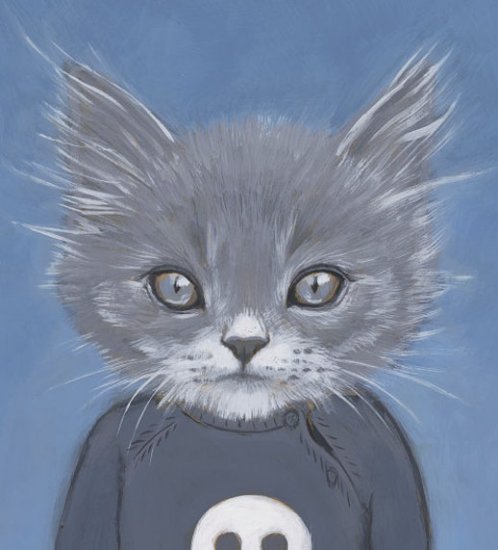 Намальовані коти в одязі від художниці Heather Mattoon