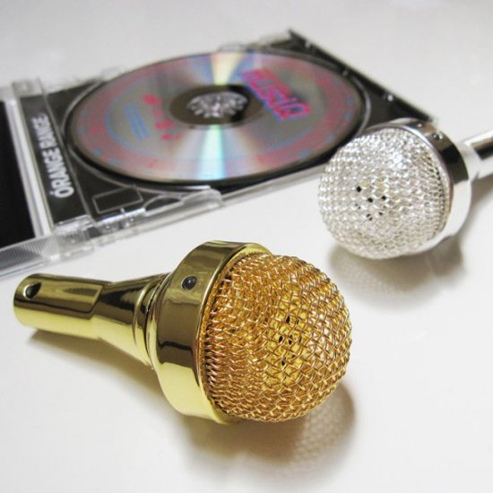 Динамик в форме микрофона для плееров и iPhone