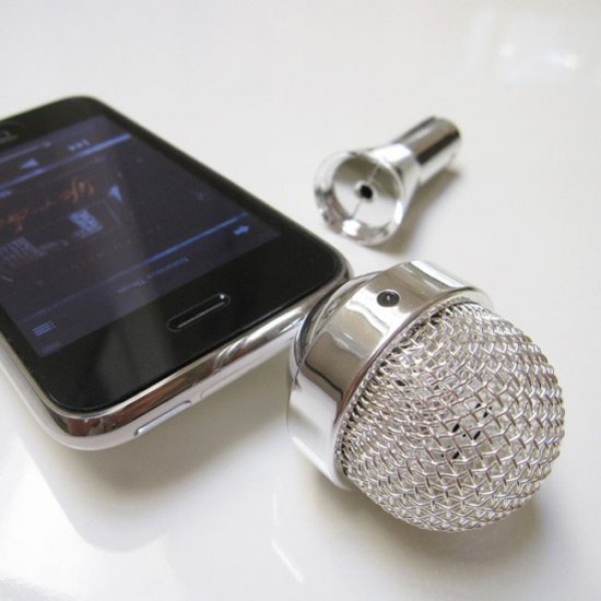 Динамік у формі мікрофона для плеєрів та iPhone