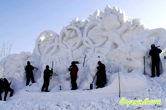 Выставка снежных скульптур