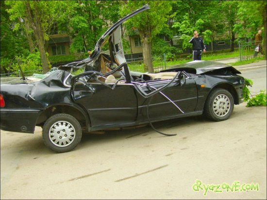 Авария Rover 620i (фоторепортаж) Украина, город Южный