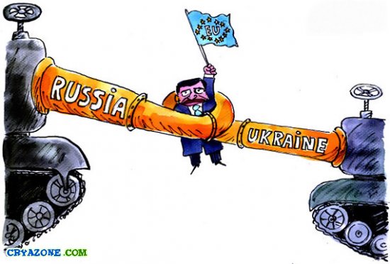 Карикатуры на тему газовой войны