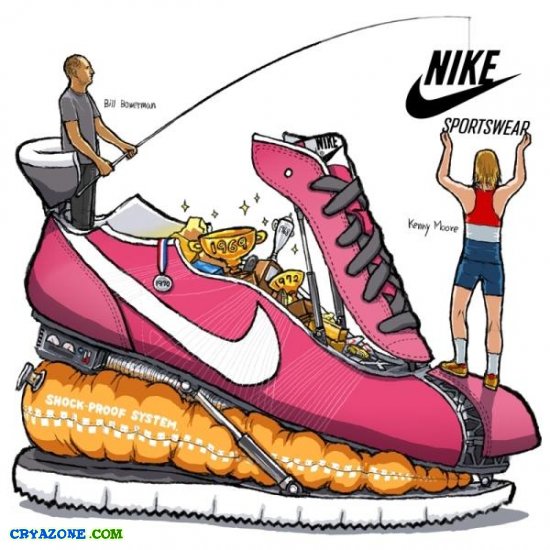 Рекламные рисунки Nike Sportswear
